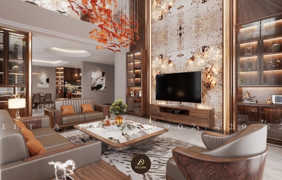 Địa chỉ thiết kế, thi công nội thất gỗ óc chó Sơn La